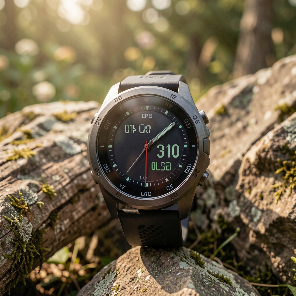 Outdoor kullanım için tasarlanmış akıllı saat GPS ve yükseklik ölçer özellikli