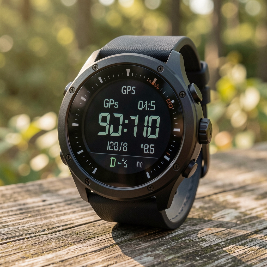Outdoor kullanım için tasarlanmış akıllı saat, GPS ve yükseklik ölçer özellikli