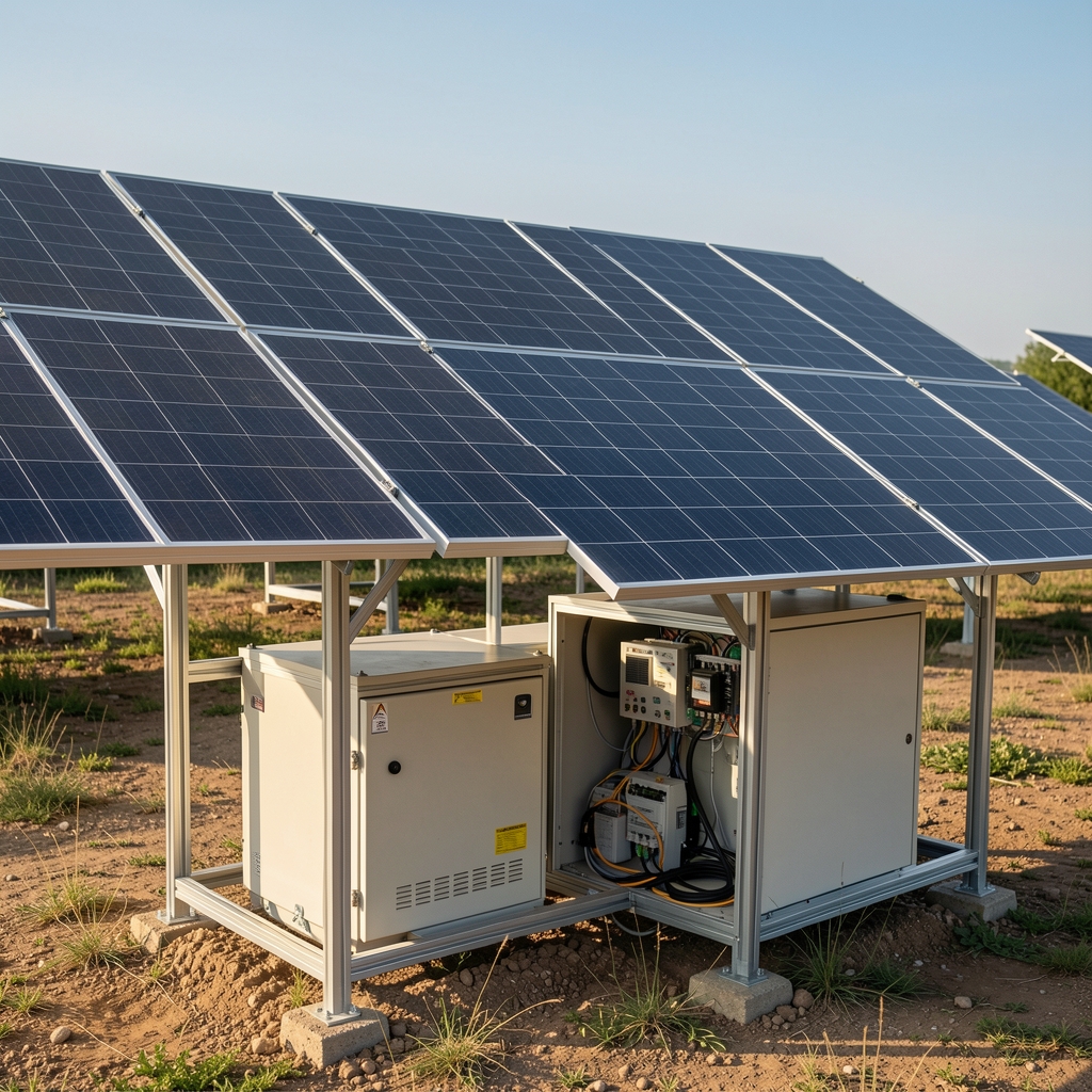 Katlanabilir solar panel ve taşınabilir enerji ünitesi açık havada