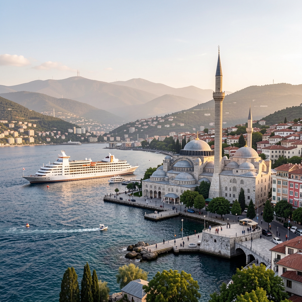 Türkiye'de insan bulunmayan doğal kamp rotası, dağ ve orman manzarası